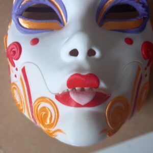 Creepy Baby Doll Geisha Demon Mask