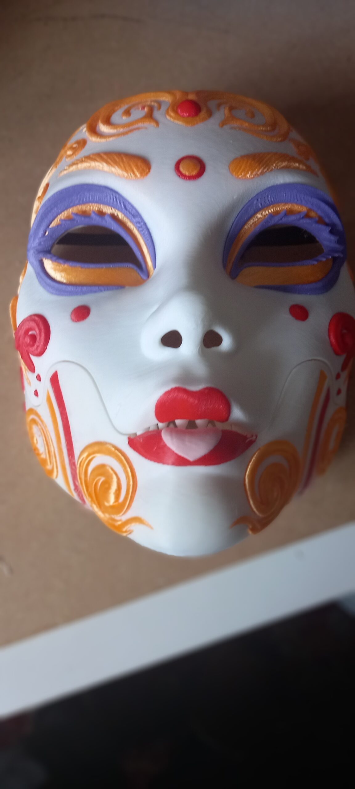 Creepy Baby Doll Geisha Demon Mask