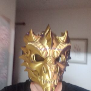 Wyvern Dragon mask 3D Printed cos play manga art